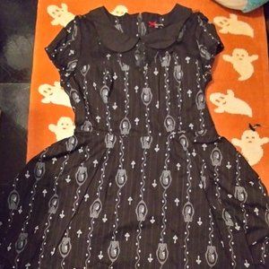 hell bunny skull cameo dress